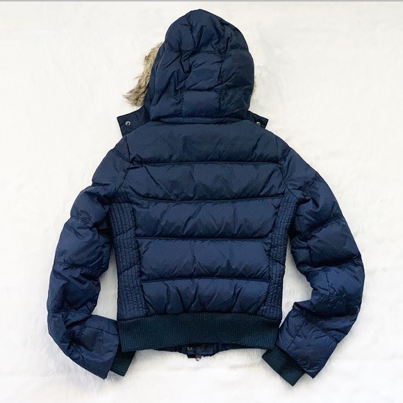 Like New American Eagle Navy Blue Down Puffer Coat - Picture 5 of 9